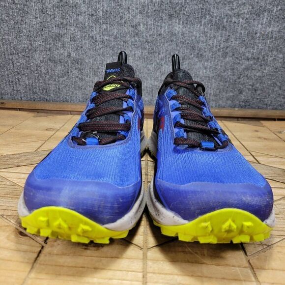 Saucony Peregrine 12 Running Sneakers Blue Raz Acid S20737-25 Mens US Size 8 .5 - Picture 5 of 12